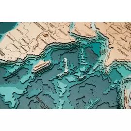 Карта мира из дерева, большая, на заказ