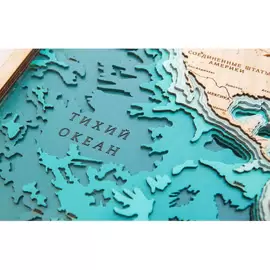 Карта мира из дерева, большая, на заказ