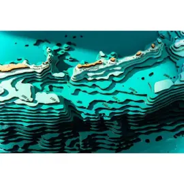 Карта Сахалинской области из дерева, большая, на заказ Карта Сахалинской области из дерева, большая, на заказ