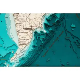 Карта Камчатского края из дерева, большая, на заказ Карта Камчатского края из дерева, большая, на заказ