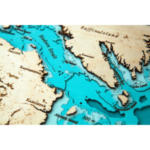 Map of the province of Quebec made of wood, to order