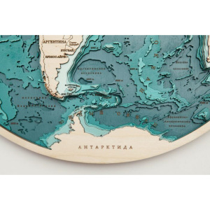 A map of America made of wood, to order