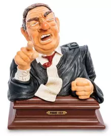 Авторская статуэтка-бюст "Прокурор", полистоун