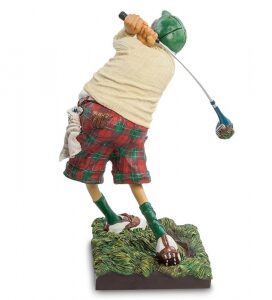 The author's statuette "Golfer", polystone