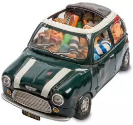 Авторская статуэтка "Автомобиль: Моя первая любовь" зеленая, полистоун