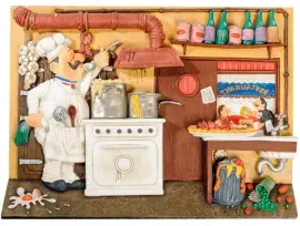 Авторская миниатюра "Изысканная кухня", полистоун Авторская миниатюра "Изысканная кухня", полистоун