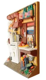 Авторская миниатюра "Изысканная кухня", полистоун Авторская миниатюра "Изысканная кухня", полистоун