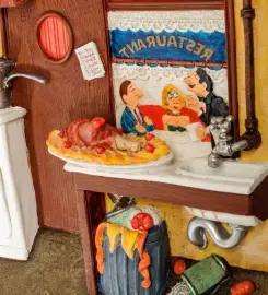 Авторская миниатюра "Изысканная кухня", полистоун Авторская миниатюра "Изысканная кухня", полистоун