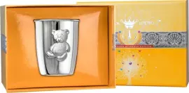 Детский серебряный стакан КД "Мишутка"