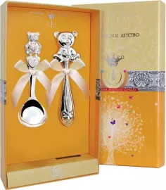 Набор серебряный для малышей КД "Медвежонок" 2 предмета