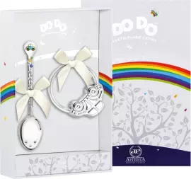 Набор серебряный для малышей DODO "Машинка" (2 предмета)