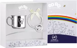 Набор серебряный для малышей DODO "Мишка - малыш" 2 предмета