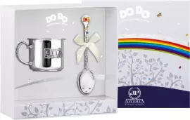 Набор детский серебряный DODO "Паровозик" 2 предмета