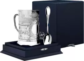 Подстаканник из серебра "Гербовый"