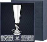 Vodka glass made of silver "Goldfish" for 1 person