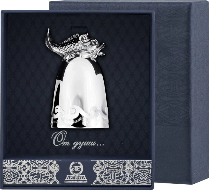 Vodka glass made of silver "Tsar-Fish"