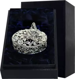 Серебряная шкатулка "Бабочка" с чернением