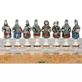 Коллекционный фарфоровые шахматы "Грюнвальдская битва"