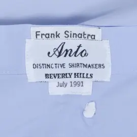 Рубашка из личного гардероба киноактёра и певца Фрэнка Синатры Рубашка из личного гардероба киноактёра и певца Фрэнка Синатры