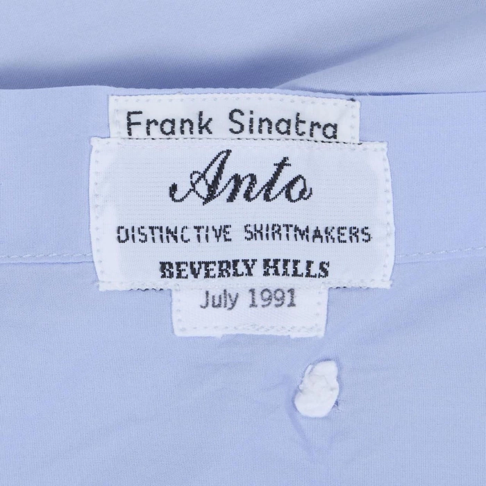 A shirt from the personal wardrobe of film actor and singer Frank Sinatra