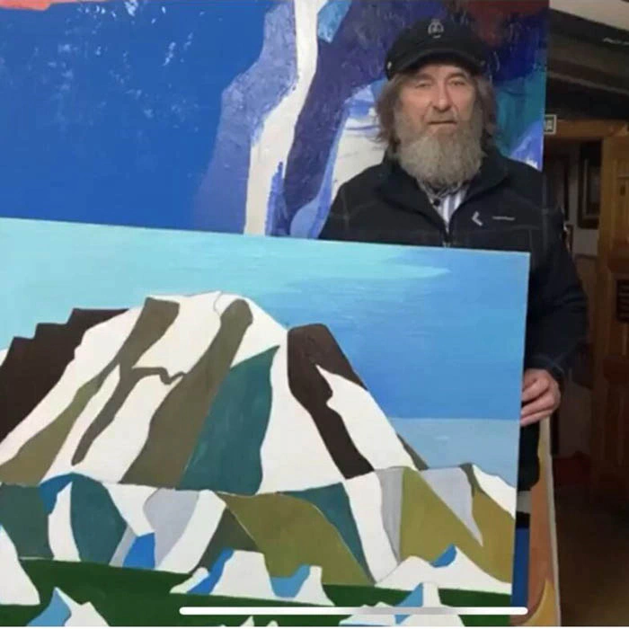 The picture of the traveler Fyodor Konyukhov