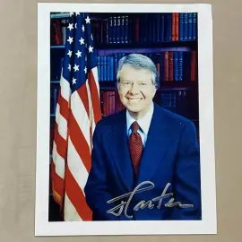 Фотография с автографом 39-го президента США Джимми Картера