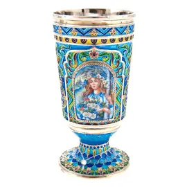 Бокал для вина "Загадка" финифть Бокал для вина "Загадка" финифть