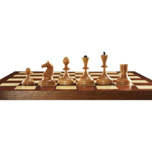 Chess made of oak and maple "Retro 60s"