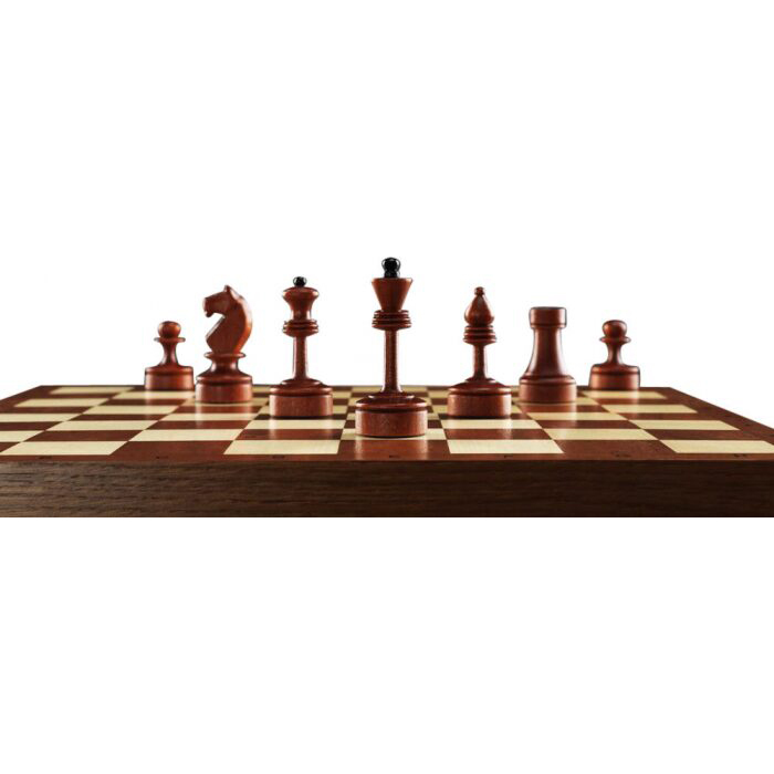Chess made of oak and maple "Prague motifs"