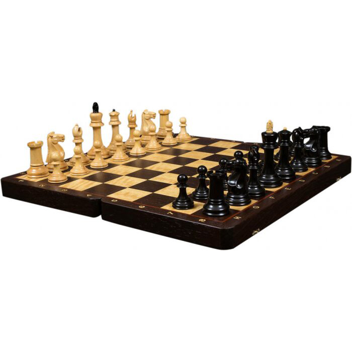 Chess made of African wood and Colchian boxwood "Staunton compact"