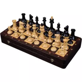 Chess made of African wood and Colchian boxwood "Staunton compact"