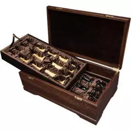 Chess made of wenge and boxwood "Staunton retro"
