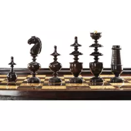 Boxwood and wenge chess "Rezans"