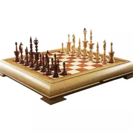 Chess made of oak "Selenus"