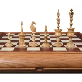 Chess made of ash "Selenus"