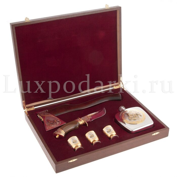 Hunting set with an axe "Black Grouse" Zlatoust