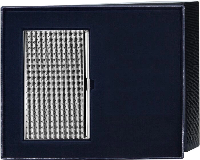 Silver "Royal" business card holder