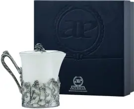 Серебряный сливочник "Роза" Серебряный сливочник "Роза"