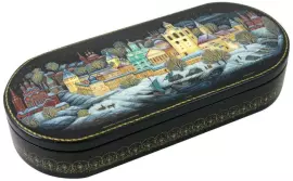 Шкатулка для украшений "Ярославль. Спасский монастырь" Холуй