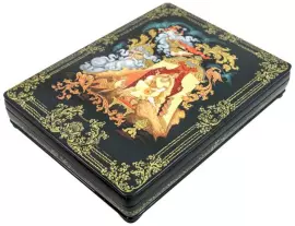 Шкатулка для украшений "Руслан и Людмила" Холуй