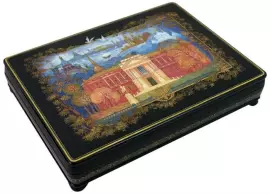 Шкатулка для украшений "Санкт-Петербург" Холуй