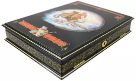 Шкатулка для украшений "Охота с борзыми" Холуй