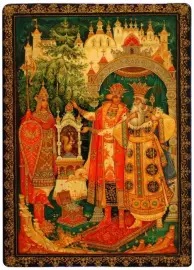 Шкатулка для украшений "Чудо-белка" Холуй