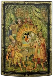 Шкатулка для украшений "Чудо-белка" малая, Холуй