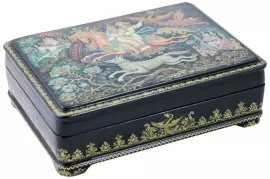 Шкатулка для украшений "Иван царевич и серый волк" Холуй