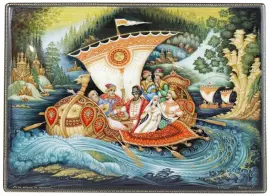 Шкатулка для украшений "Из-за острова на стрежень" Холуй