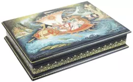 Шкатулка для украшений "Из-за острова на стрежень" Холуй