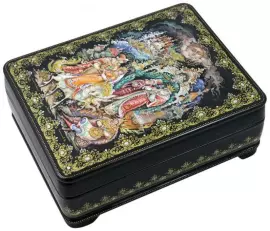 Шкатулка для украшений "Конек-горбунок" Холуй