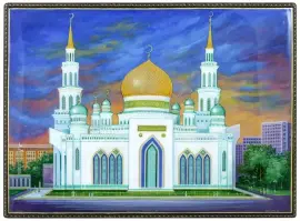 Шкатулка для бумаг "Московская соборная Мечеть" Холуй Шкатулка для бумаг "Московская соборная Мечеть" Холуй