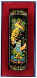 Набор: ручка в шкатулке "Жар-птица" малая, Палех Набор: ручка в шкатулке "Жар-птица" малая, Палех